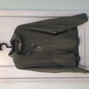 REI Wallace Lake Fleece Pullover, Size Large, Sage Green EUC